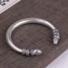 Bracelete de Prata 925 Mantra Budista - 7MM