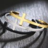 Bracelete de Cruz de Aço Inoxidável. - Image 4