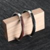 Bracelete de Aço Inoxidável com Couro Genuíno - Image 3