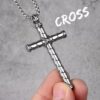 Colar Masculino com Crucifixo de Aço Inoxidável - Image 4