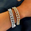 Pulseira Luxo Unissex com Strass