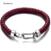 Pulseira de Couro Genuíno com Fecho de Ferradura em Aço Inoxidável - Image 10