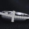 Anel de Prata 925 com Cruz de Zircônia