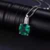 Conjunto de Jóias de Prata 925 com Esmeralda. - Image 2
