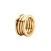 Anel ou Aliança de Titânio com Banho de Ouro 18k.