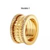 Anel ou Aliança de Prata 925 com Banho de Ouro 18k e Zircônias.