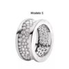 Anel ou Aliança de Prata 925 com Banho de Ouro 18k e Zircônias. - Image 5