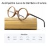 Armação de Óculos Redondo de Madeira - Image 13