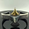 Bracelete Viking de Águia Banhado em Prata e Cabeça Banhado a Ouro 18k. - Image 2